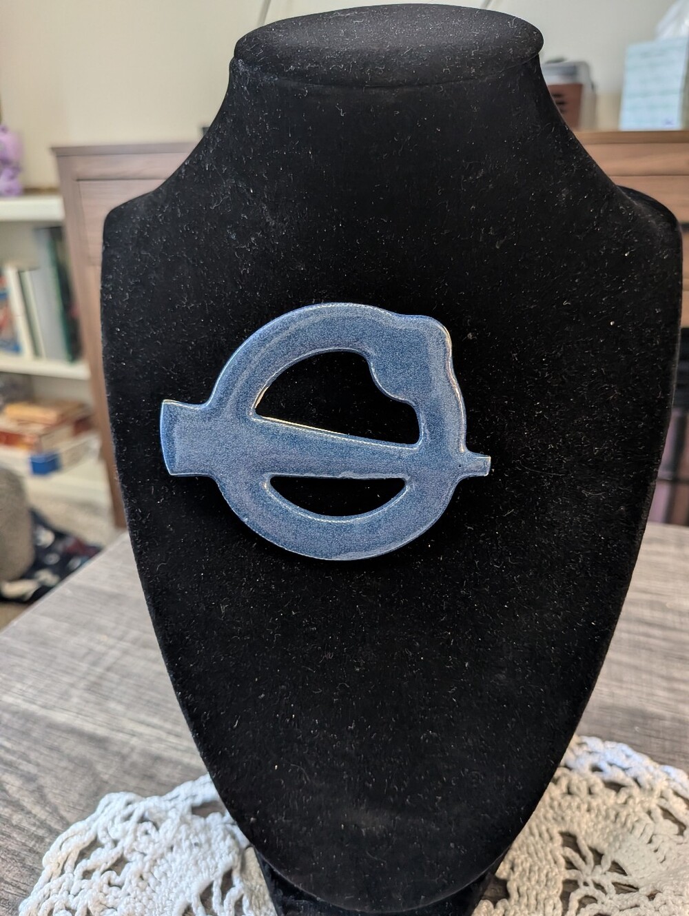 Vintage Blue Brooch